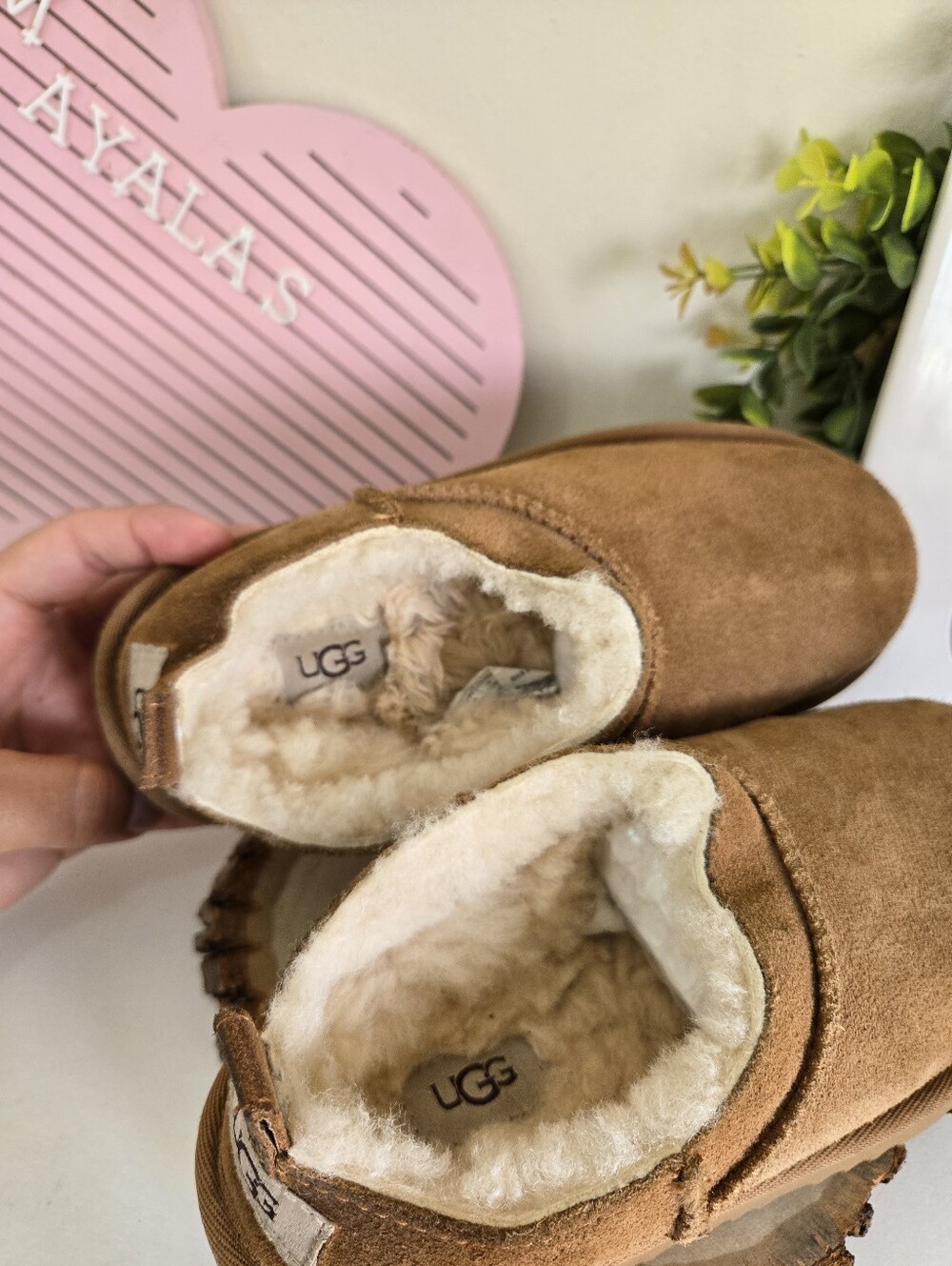 UGG Classic Micro Boot Girl Size 1 US Brown Color Kids - Picture 7 of 9